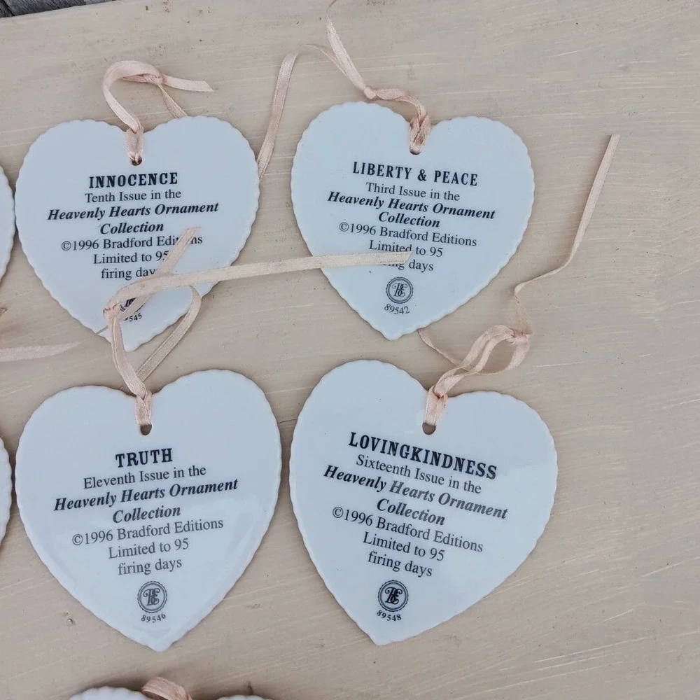 Bradford Editions Heavenly Hearts Angel Ornament Collection 13pc‎ Set Multicolor